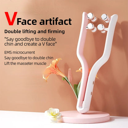 Face Slimming Double-Chin Reduction V Face Shaped EMS Facial Massager