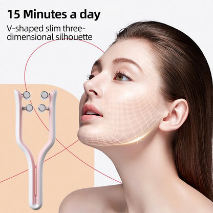 Face Slimming Double-Chin Reduction V Face Shaped EMS Facial Massager