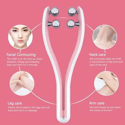 Face Slimming Double-Chin Reduction V Face Shaped EMS Facial Massager