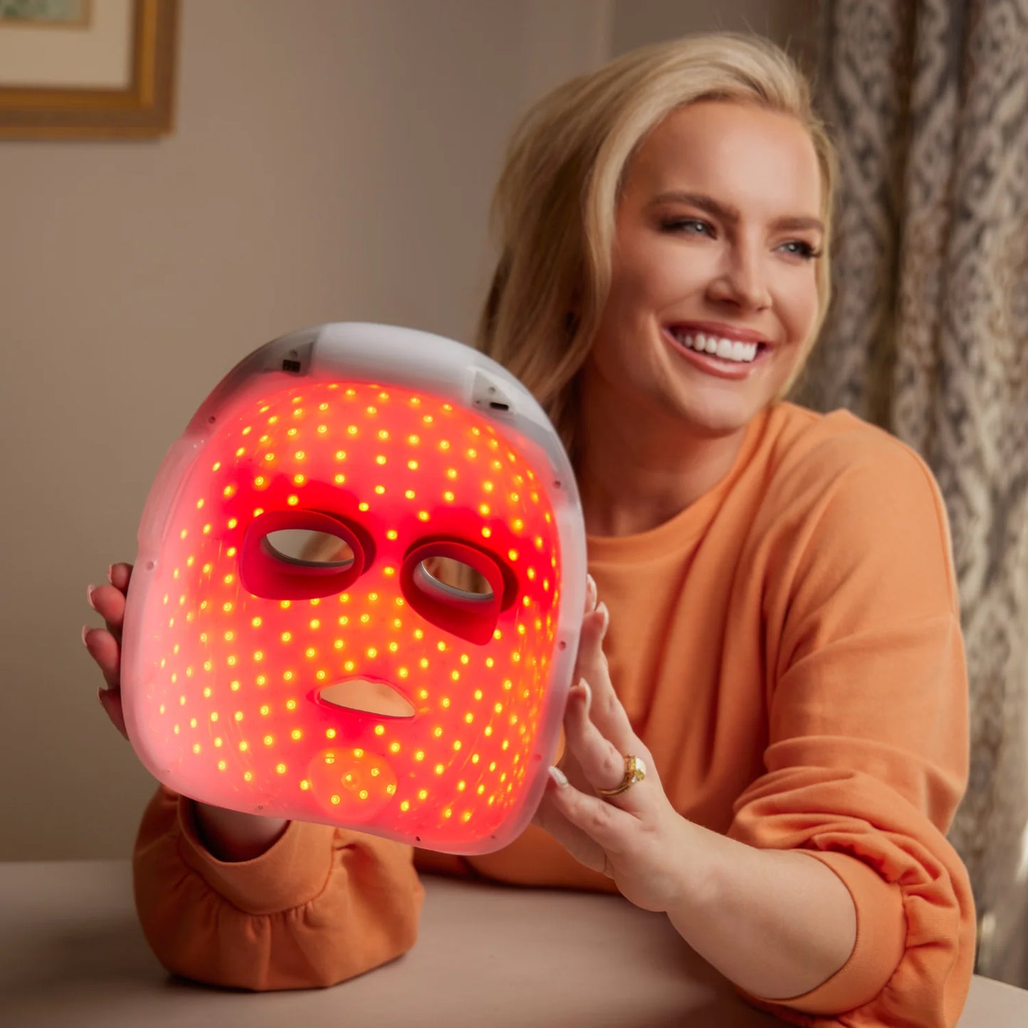 LED Facial Red-Light Therapy Collagen Skin Care Mask Photon Mask (FDA-cleared)